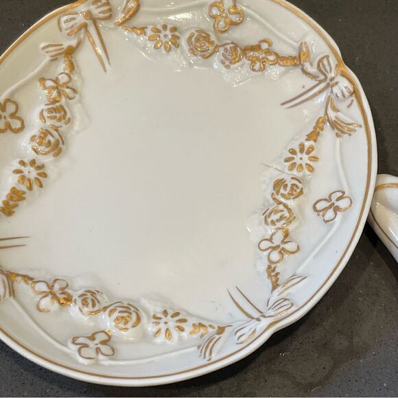 RARE Cup & Saucer Set~ Occupied Japan/ Shofu China Gentleman Handle Figurine - Picture 2 of 13